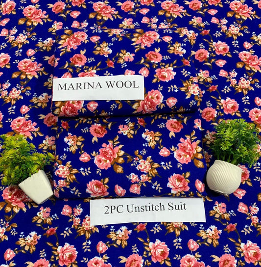 MARINA WOOL WINTER 2PC FLORAL PRINTS