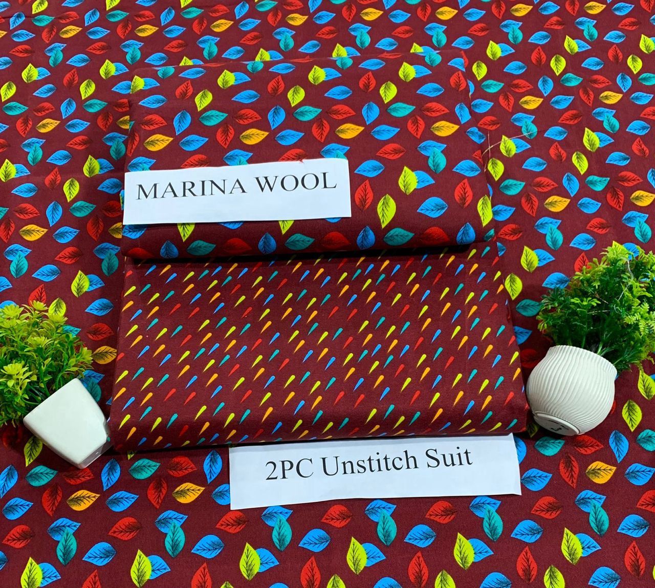 MARINA WOOL WINTER 2PC FLORAL PRINTS