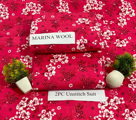 MARINA WOOL WINTER 2PC FLORAL PRINTS